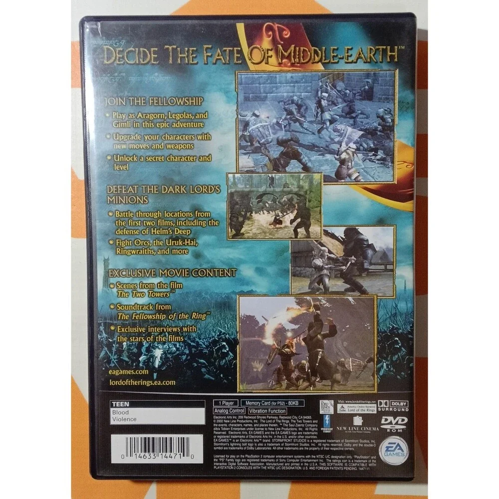 The Lord of The Rings the Two Towers (PS2)